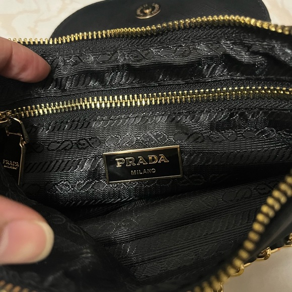 Black Nylon Saffiano Crossbody - Picture 2 of 7